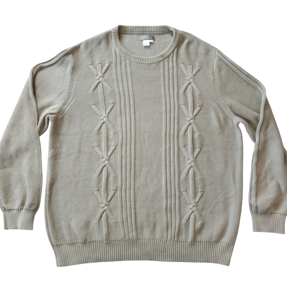 The Territory Ahead Heavyweight Cable Knit Sweater Sz XXL